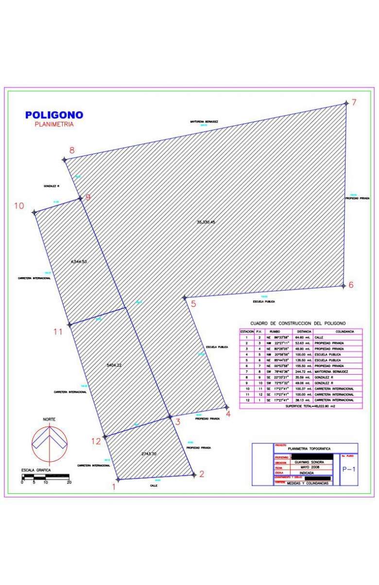 Venta Terreno / Lote Loma Linda - Guaymas