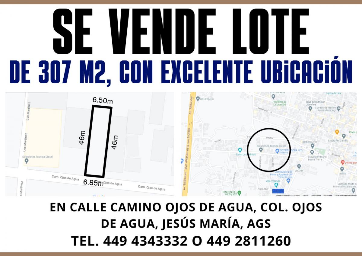 Venta Lote Ojos de Agua - Jesús María