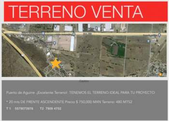 Venta Terreno / Lote Puerto de Aguirre - Querétaro