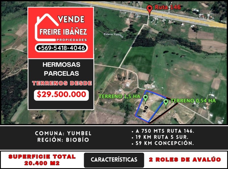 Venta Parcela Yumbel - Biobío