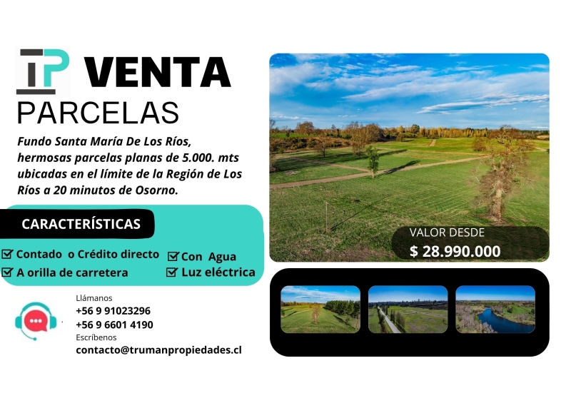 Venta Parcela Río Bueno - Los Ríos