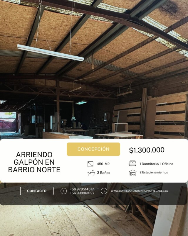 Arriendo Industrial Concepción - Biobío