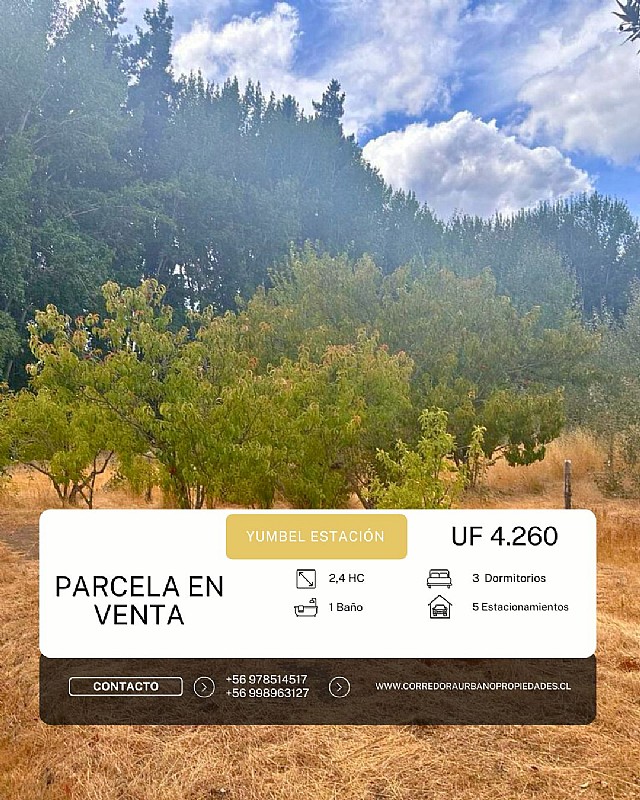 Venta Parcela Yumbel - Biobío